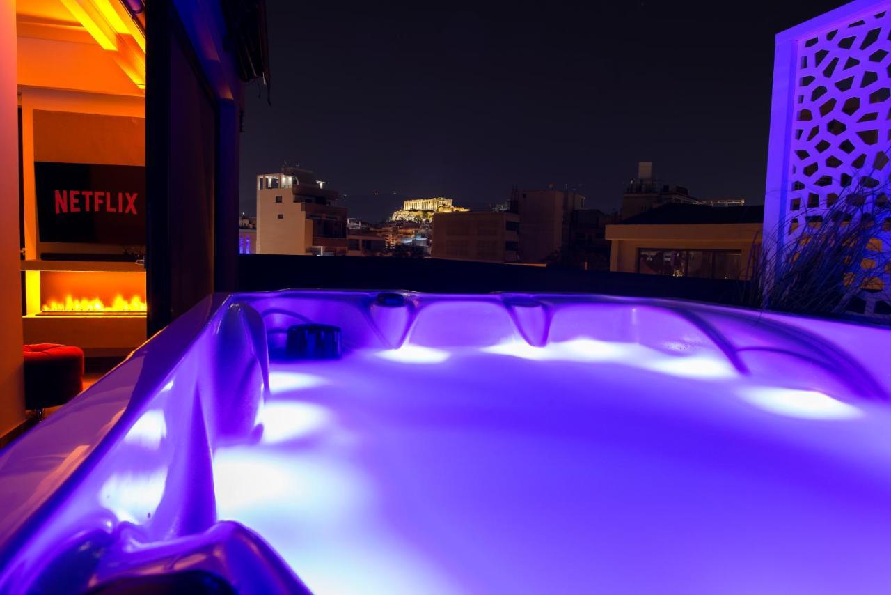 Appartement Luxury Penthouse With Acropolis View And Jacuzzi à Athènes Extérieur photo